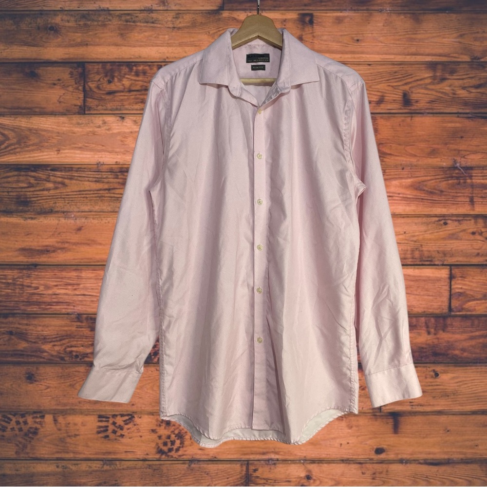 5 for $25🔥Black‎ Label by Ruffini Pink Button Front Shirt Medium
